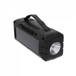 Boxa Portabila ZQS-T315 Rosu cu Incarcare Solara si Lanterna, Suport USB, TF, FM, Bluetooth