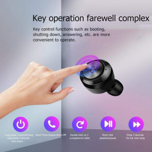 Căști Wireless A6 Bluetooth 5.0 stereo,muzica 4D impermeabile, sunet Hi-Fi, negru, CASTI-A6