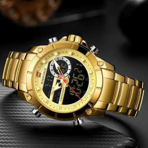 Ceas Barbatesc Dual-Time Multifunctional Naviforce NF9163-V1