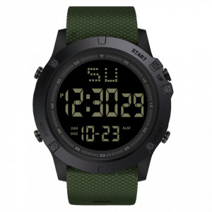 Ceas digital HONHX, Cronograf quartz, HX003-VERDE