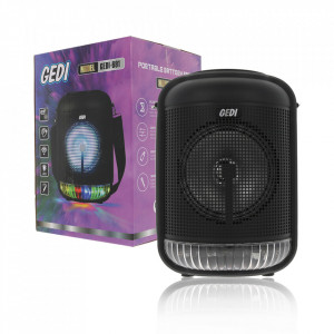 Boxa Portabila GEDI-691, Microfon, Telecomanda, Bluetooth, LED,FM, USB