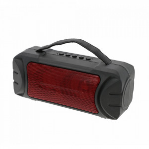 Boxa Portabila ZQS-T315 Rosu cu Incarcare Solara si Lanterna, Suport USB, TF, FM, Bluetooth