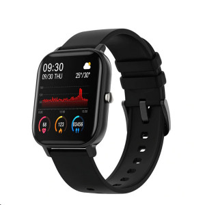 Ceas inteligent - Smartwatch P8 ecran cu touch 1.4 inch color HD, moduri sport, pedometru, puls, notificari, black