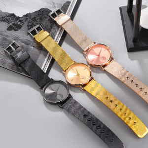 Ceas Dama Quartz Vansvsar, Negru, Q9500-V3