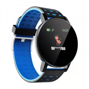 Smartwatch 119 Plus, iOS /Android, Bluetooth, Fitness Tracker, Albastru