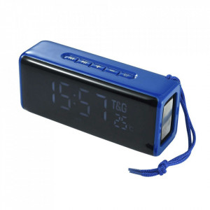 Boxa Portabila TG-174 cu Afisaj Digital,Ceas, Termometru, Radio, MP3, Bluetooth, USB, TF-Card PURPLE