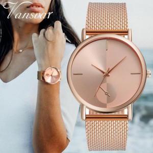 Ceas Dama Quartz Vansvsar, Rose, Q9500-V1