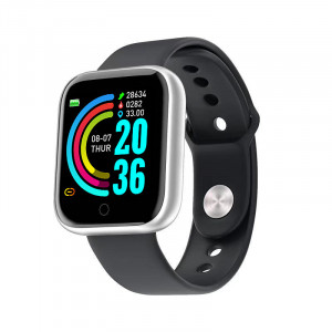 Smartwatch Y68, Fitness Tracker, Bluetooth, Silver