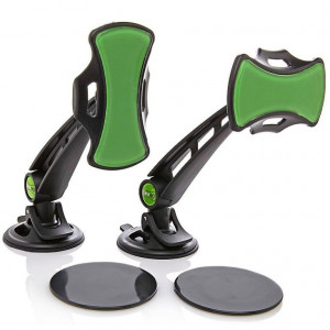 Suport auto GripGo universal pentru telefoane, GPS, tablete cu rotire 360 grade - Albastru - GR011124