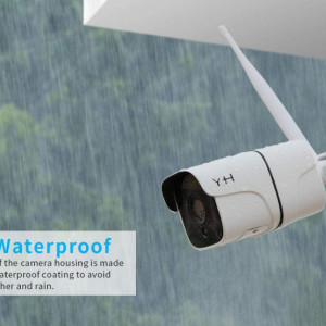 Cameră Wi-Fi în aer liber FHD 1080P, supraveghere wireless H + Y 2.4G WiFi, Camere IP de vizionare nocturnă HD
