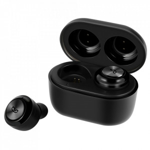 Căști Wireless A6 Bluetooth 5.0 stereo,muzica 4D impermeabile, sunet Hi-Fi, negru, CASTI-A6