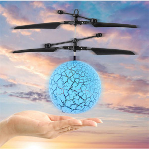 Aeronava - Minge Zburatoare - Magic Ball, Terra Connect, Albastru, Led Multicolor, cu Acumulator