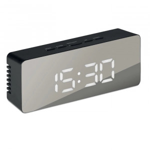 Ceas digital oglinda de birou cu alarma, temperatura CLED-002-NEGRU