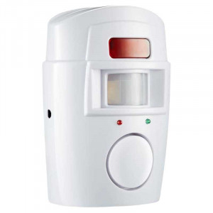 Detector de Miscare Wireless cu Infrarosu, Alarma 105dB si 2 Telecomenzi, Raza Detectie 110 Grade