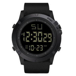 Ceas digital HONHX, Cronograf quartz, HX003-NEGRU