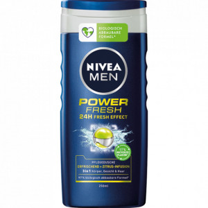 Nivea Men Power Fresh, gel de dus 250 ml, PM2143