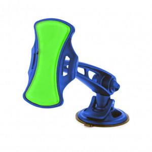 Suport auto GripGo universal pentru telefoane, GPS, tablete cu rotire 360 grade - Albastru - GR011124