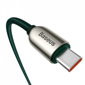 Baseus Cablu - Tip C to Tip C - PD 100W 1 metre (CATSK-B06) green