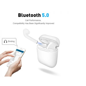 Casti audio wireless cu bluetooth i9S tip in-ear pentru IOS, Windows si Android, 10103