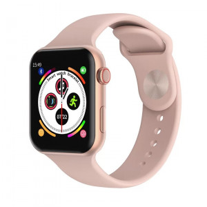 Smartwatch T500, Monitorizare Cardiaca, Tensiune, Sedentarism, Bluetooth 4.2 , Roz, T500-PINK