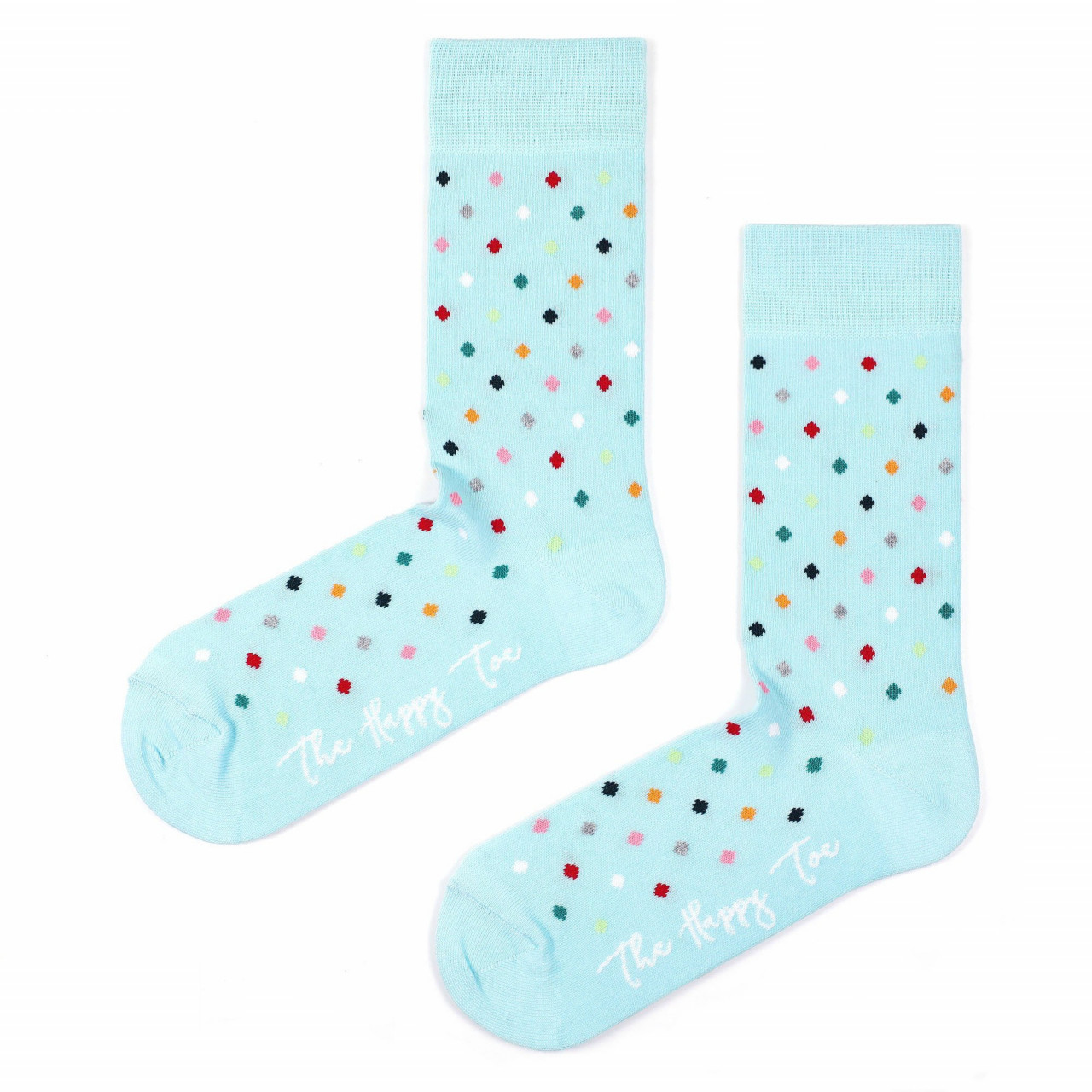 Șosete vesele cu model Small Dots - Sky Blue