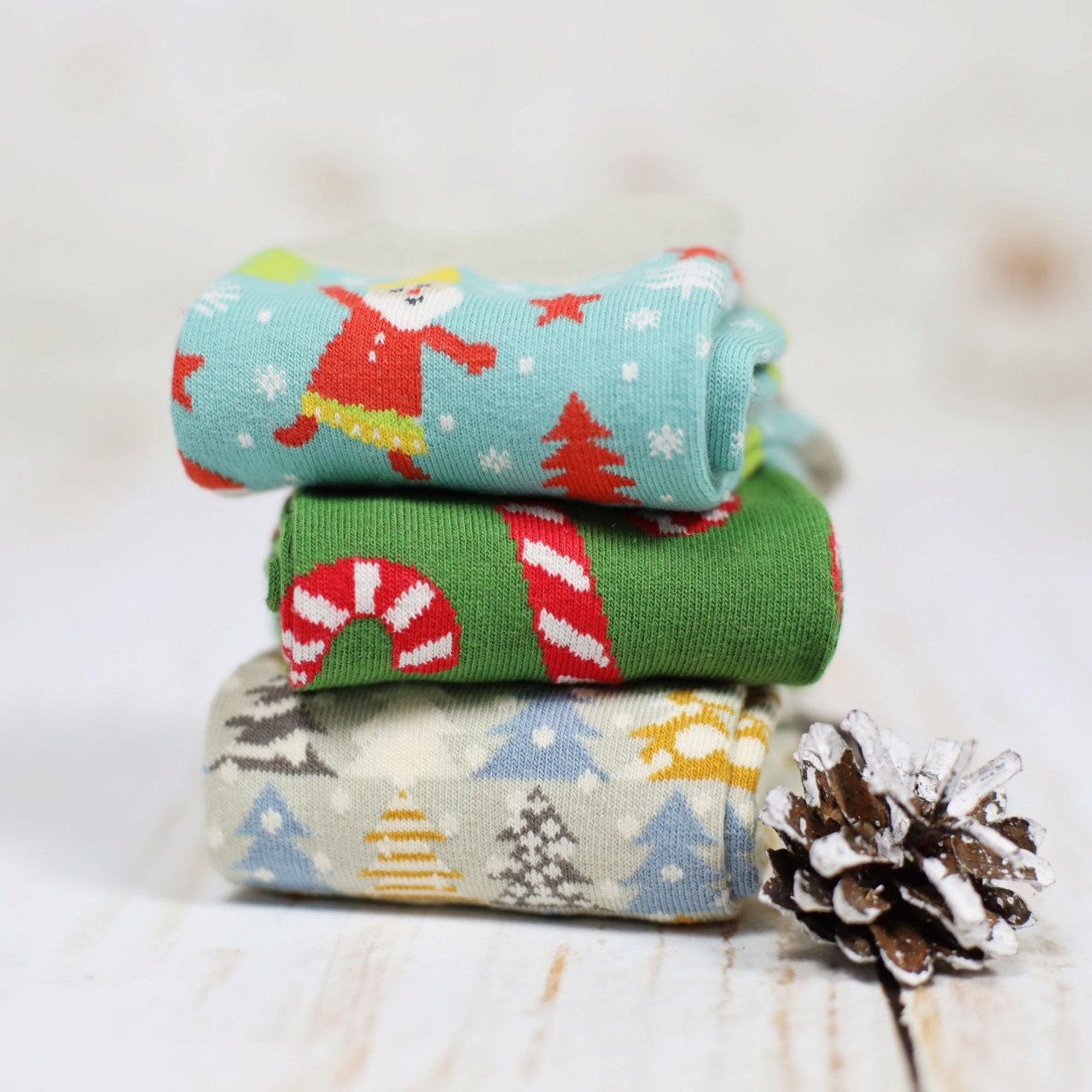 Set Cadou 3 Perechi de Sosete - Joyful Christmas - Editie limitata
