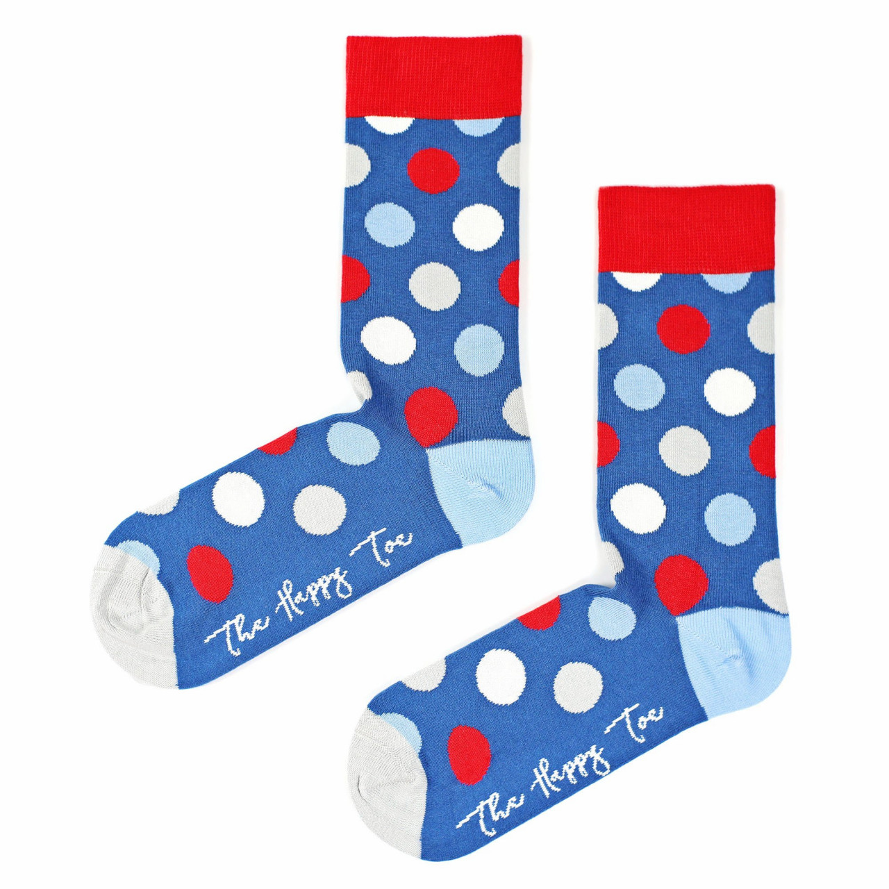 Șosete vesele cu model Huge Dots - Blue