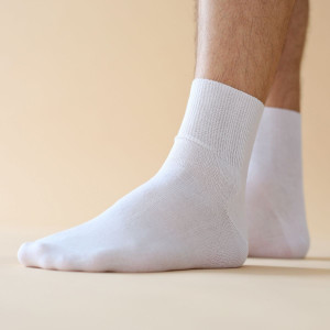 Set Șosete Relax extra fine din bambus 92%, 2 perechi, culoare Alb