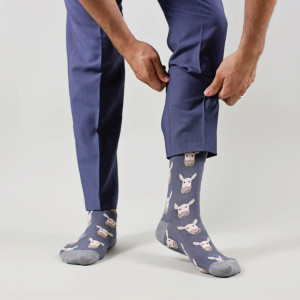 Sosete vesele cu model Double Donkey