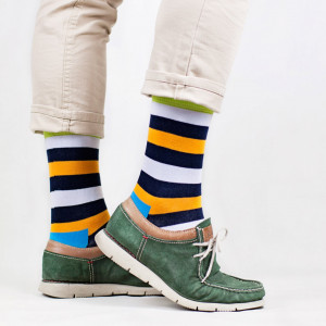 Sosete vesele cu model Just Stripes - Bright