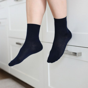 Set 5 perechi Sosete bleumarin extra fine din bambus