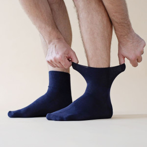 Set 5 perechi Șosete Relax extra fine din bambus 92%, culoare Antracit