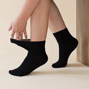 Set Șosete Relax extra fine din bambus 92%, 2 perechi, culoare Negru