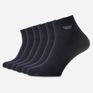 Set 6 perechi șosete sport bleumarin din bumbac pieptănat, pentru bărbați