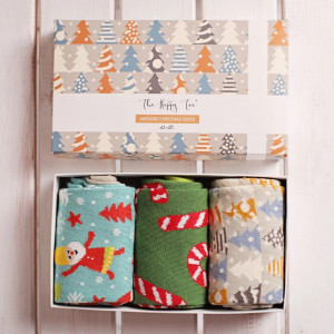 Set Cadou 3 Perechi de Sosete - Joyful Christmas - Editie limitata