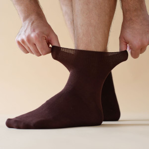 Set Șosete Relax extra fine din bambus 92%, 2 perechi, culoare Maro