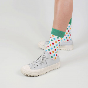 Șosete vesele cu model Rainbow Dots