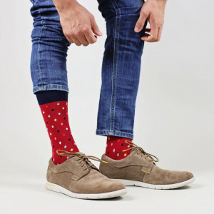 Șosete vesele cu model Small Dots - Grena