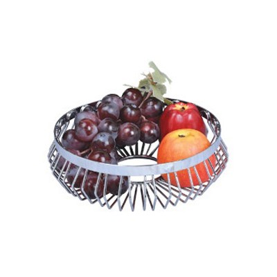 Cos metalic decorativ pentru fructe Kinghoff, diametru 25 cm