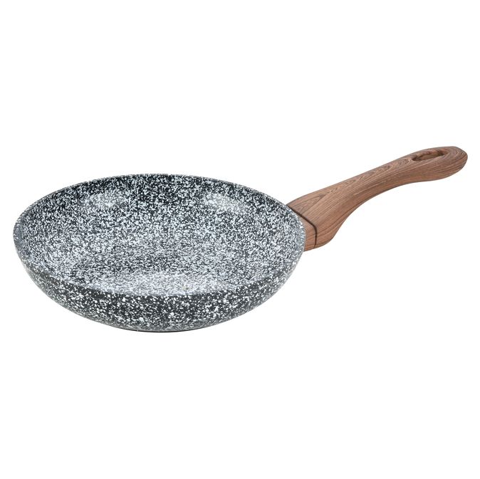 Tigaie cu interior marmorat Kinghoff, diametru 24 cm, maner ergonomic, inductie