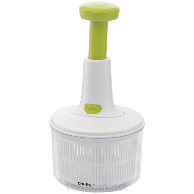 Dispozitiv cu centrifuga si lame din inox pentru salata si verdeturi KingHoff