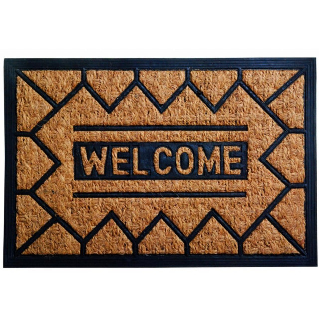 Covoras usa tip pres cu mesaj KingHoff KH-1296, suprafata anti-alunecare