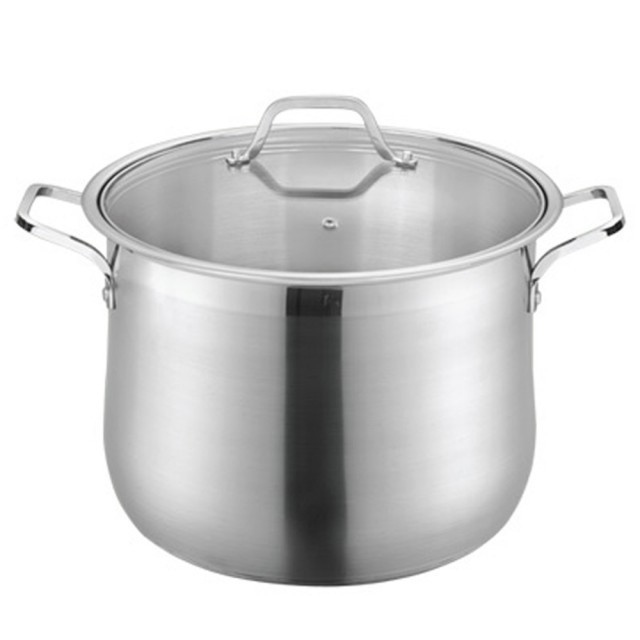 Oala din inox KingHoff, capacitate 14.2 litri, diametru 28 cm, inductie, capac