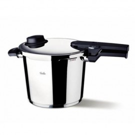 Set oala + tigaie (cratita) sub presiune Fissler VitaVit Comfort, capacitate 6 + 2.5 litri, diametru 22 cm, inductie