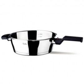 Set oala + tigaie (cratita) sub presiune Fissler VitaVit Comfort, capacitate 6 + 2.5 litri, diametru 22 cm, inductie