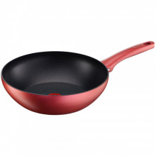 Tigaie wok cu interior anti-aderent Tefal Character, diametru 28 cm, inductie