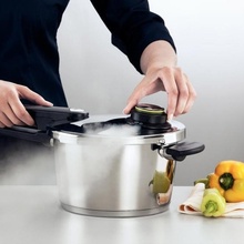 Oala sub presiune Fissler VitaVit Premium, capacitate 8 Litri, diametru 26 cm, accesoriu aburi, inductie