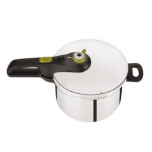 Oala sub presiune Tefal Secure 5 Neo, capacitate 6 litri, inox, argintiu, inductie, cod produs P2530741