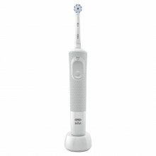 Periuta electrica de dinti Oral-B Vitality D100 Sensi Ultra Thin, 7600 Oscilatii/min, Curatare 2D, 1 program, 1 capat, alb