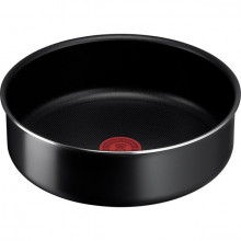Set vase Tefal Ingenio Easy Cook & Clean L1539053, 10 piese, 16-28cm, aluminiu, negru
